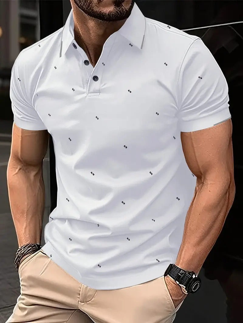 Men's Golf Polo | 3D Print | Sporty & Breathable | Lightweight