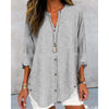 Women's - Loose-fitting Blouse - Soft and Comfortable - Perfect for Casual or Office Wear