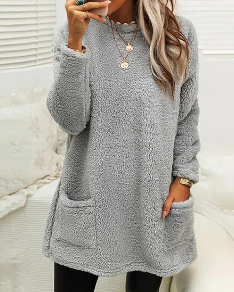 Comfortable, warm and long sweater