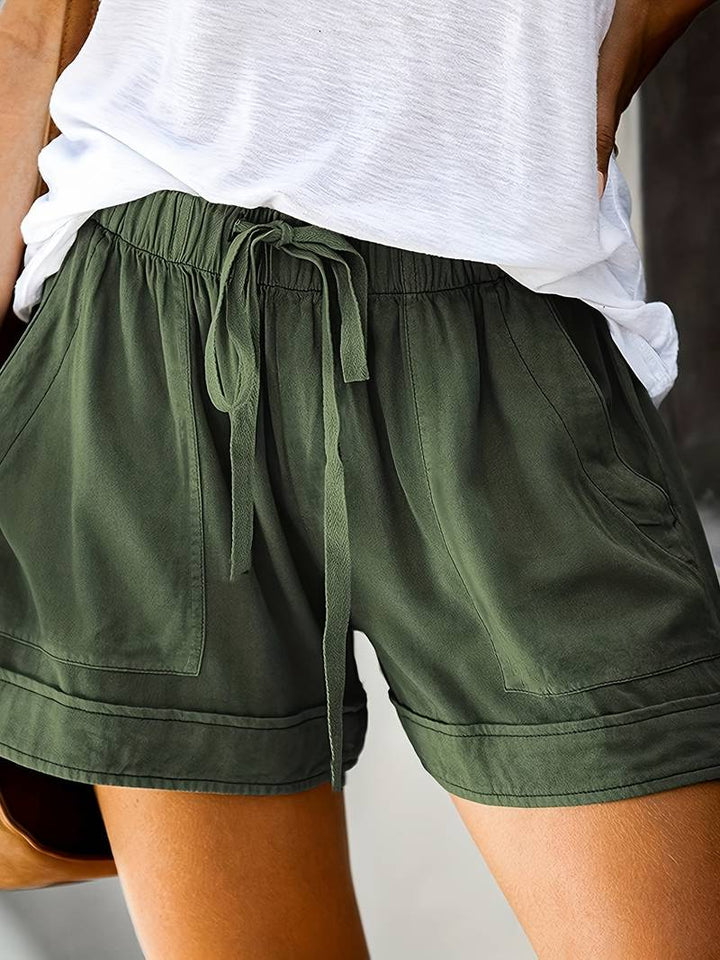 Stylish Summer Shorts With Drawstring