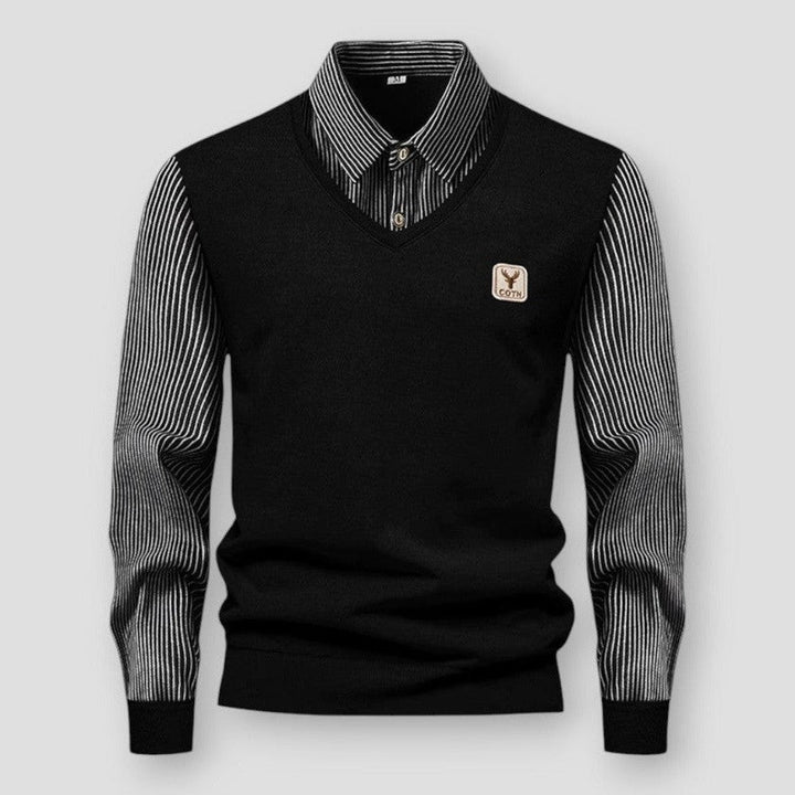 Men's Cosy Knit Jumper - Soft Fabric - Stylish Casual Wear - Perfect for Layering in Any Season