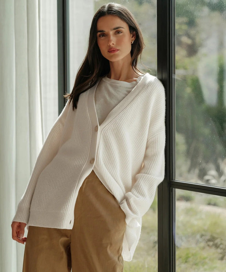 Cashmere cocoon cardigan