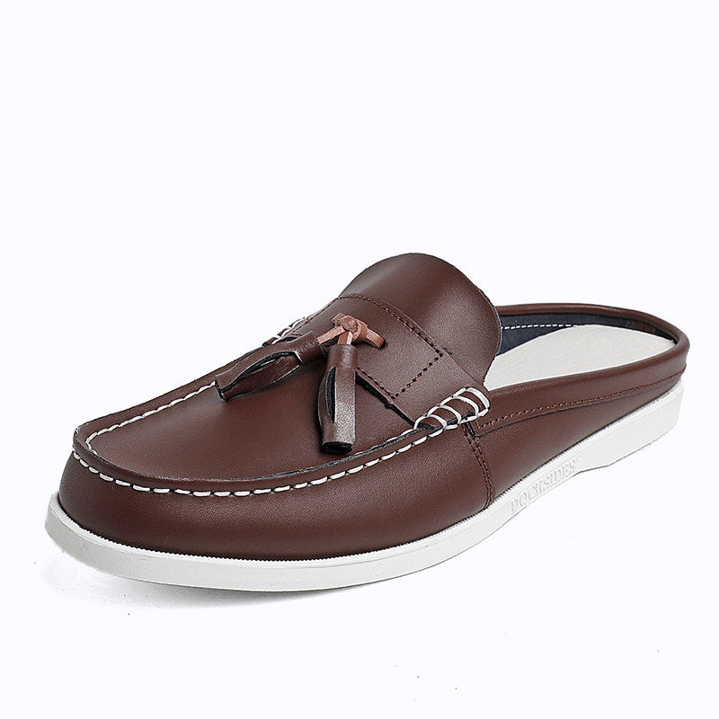 Loafers Casual half toe shoes