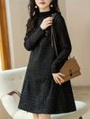 Women's - Chic Sleeveless Waistcoat Dress - Elegant Casual Dress - Versatile Fashion for Every Occasion