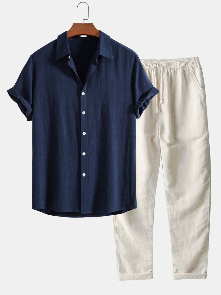 Shirt and Pants Linen Set