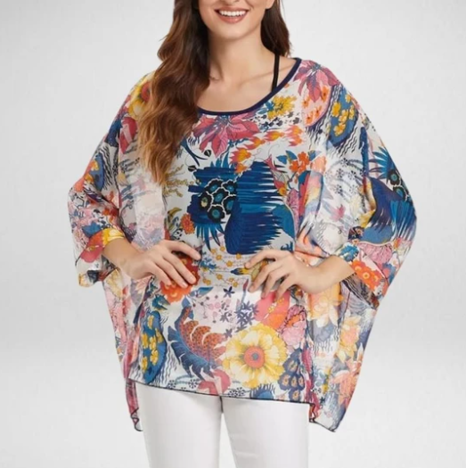 Trendy beach holiday sun protection clothing blouse