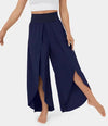 Yoga trousers with wide leg