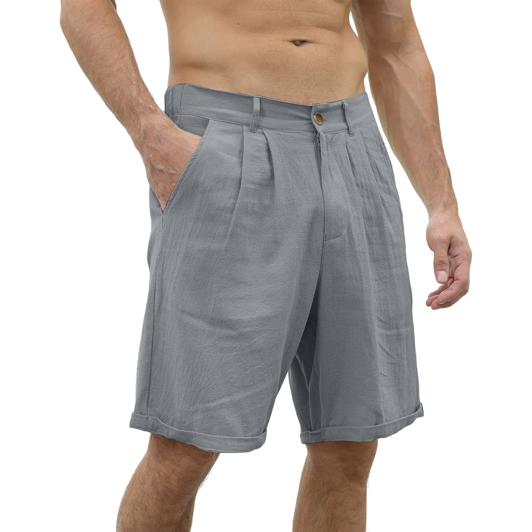 Linen summer shorts for men