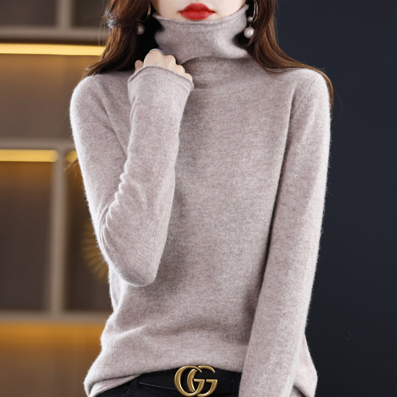 Audrey™ 100% pure wool turtleneck jumper