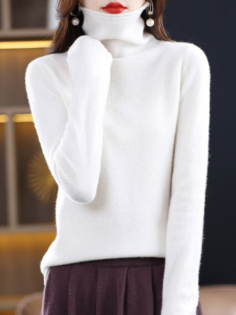 Audrey™ 100% pure wool turtleneck jumper