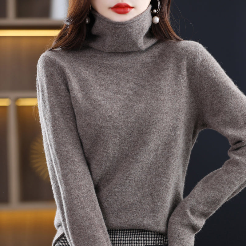 Audrey™ 100% pure wool turtleneck jumper
