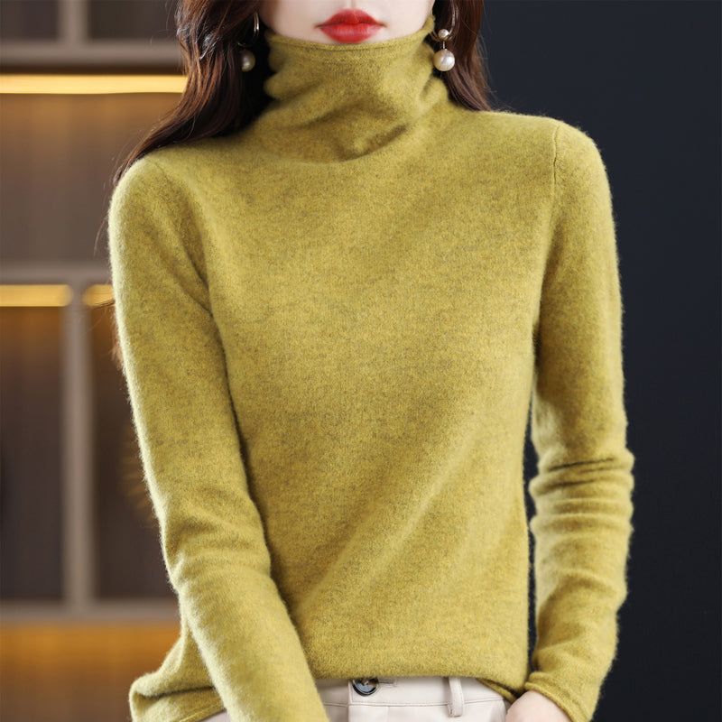 Audrey™ 100% pure wool turtleneck jumper
