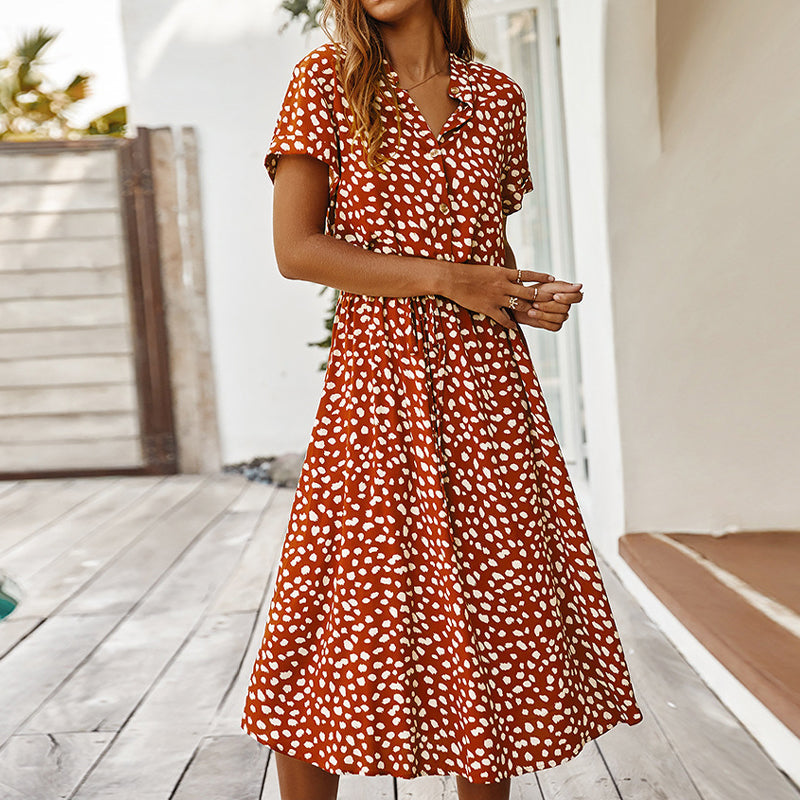 Polka dot dress for women