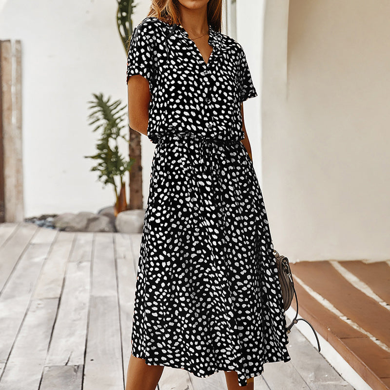 Polka dot dress for women