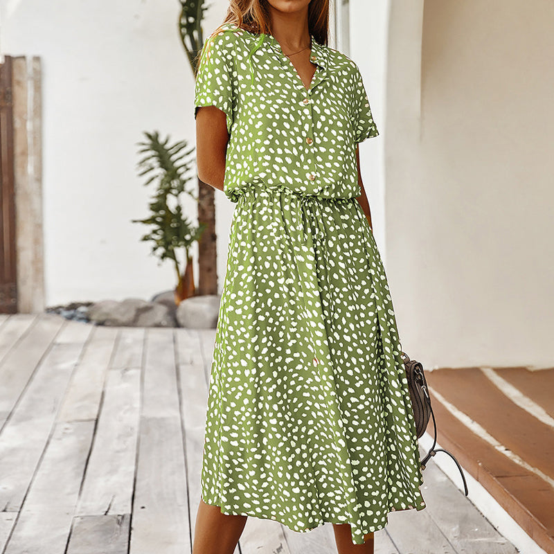 Polka dot dress for women