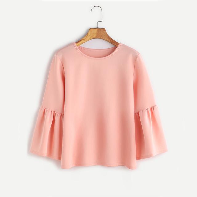 Trendy Simply bell sleeve blouse