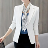 Stylish women's blazer with ankle button fastening