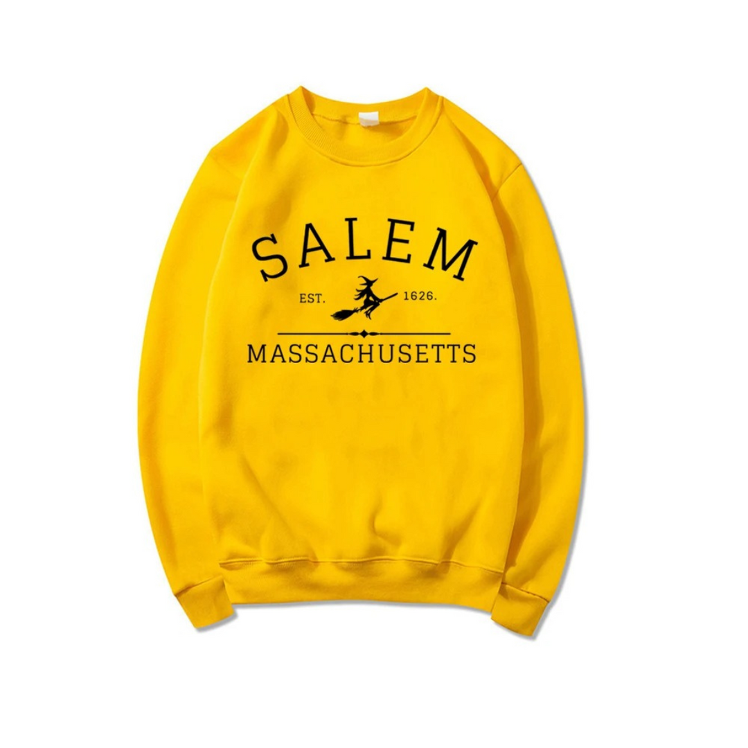 Casual sweatshirt with Salem Massachusetts design - women's jumper