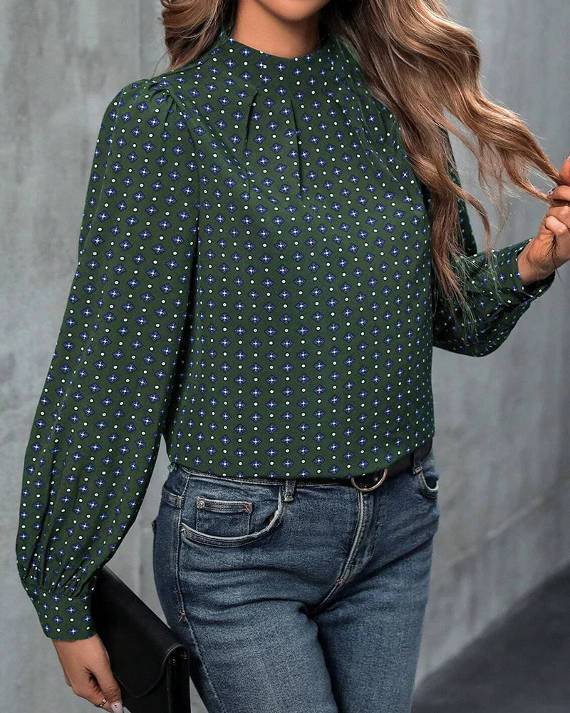 Patterned vintage blouse