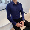 Men's business shirt slim fit Kent collar