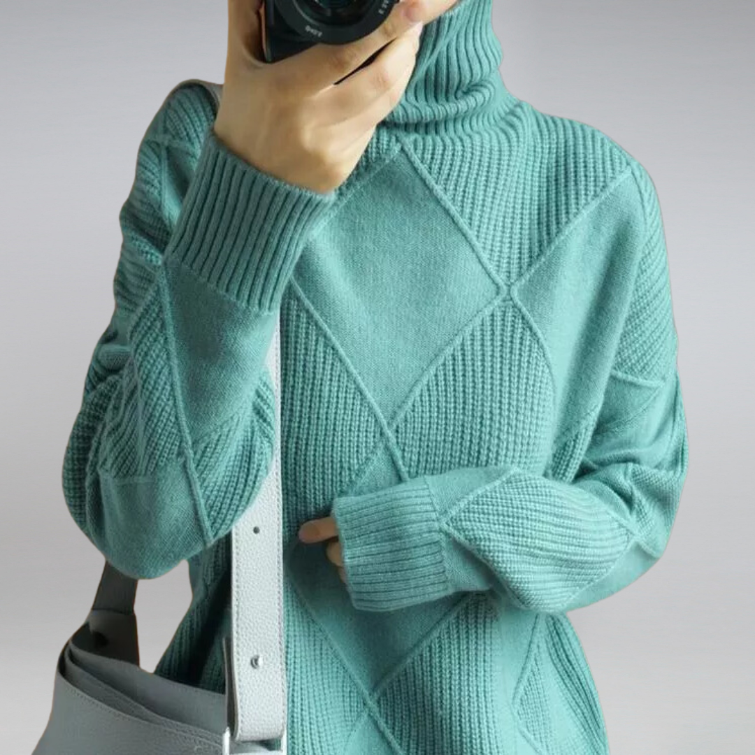 Women's - Turtleneck Sweater - Cashmere - Luxurious Warmth & Timeless Style