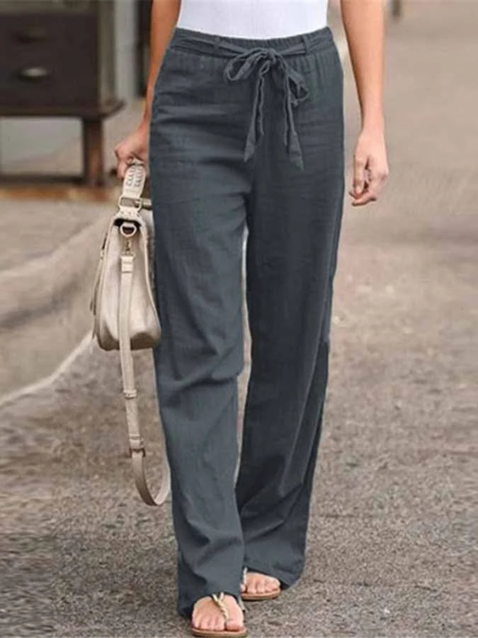 Relaxed linen trousers