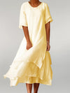 Women's - Elegant Long Dress - Versatile Style for Casual & Formal Events - Timeless Fashion Essential