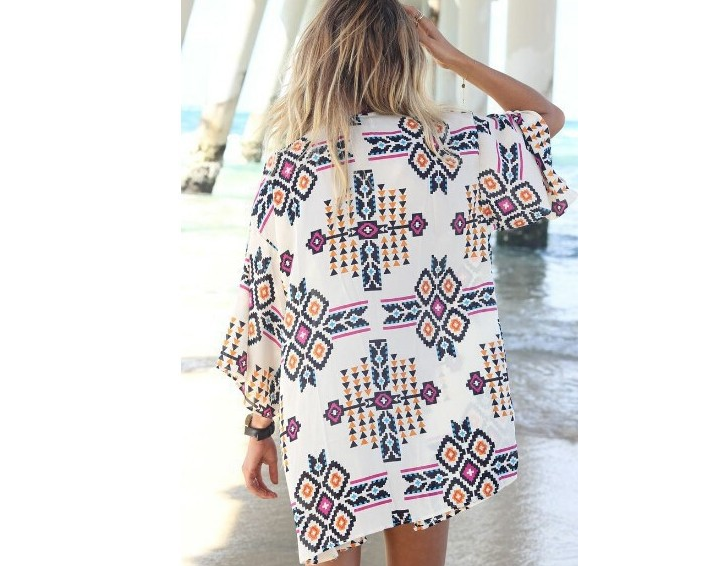 Stylish chiffon blouse loose cardigan shirt