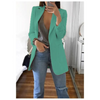 Khaki-coloured long ladies' blazer