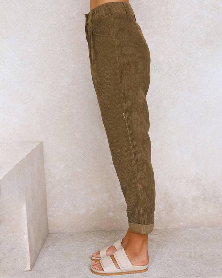 Corduroy trousers for women