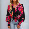 Elegant Ladies Blouse with Flowers