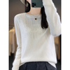 Soft Knitted Ladies Sweater with Sparkling Details