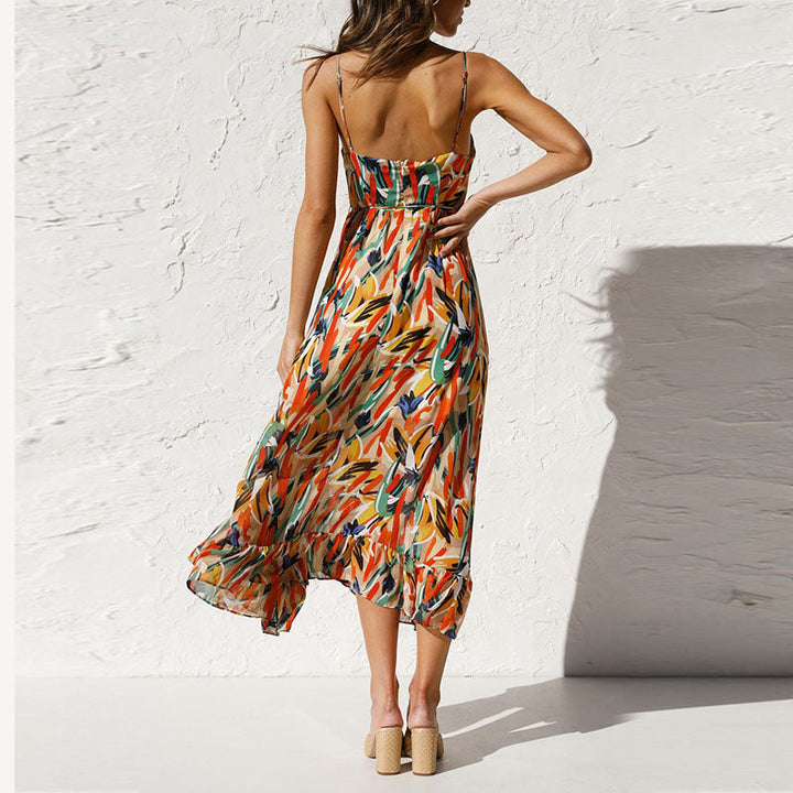 Versatile boho printed dress