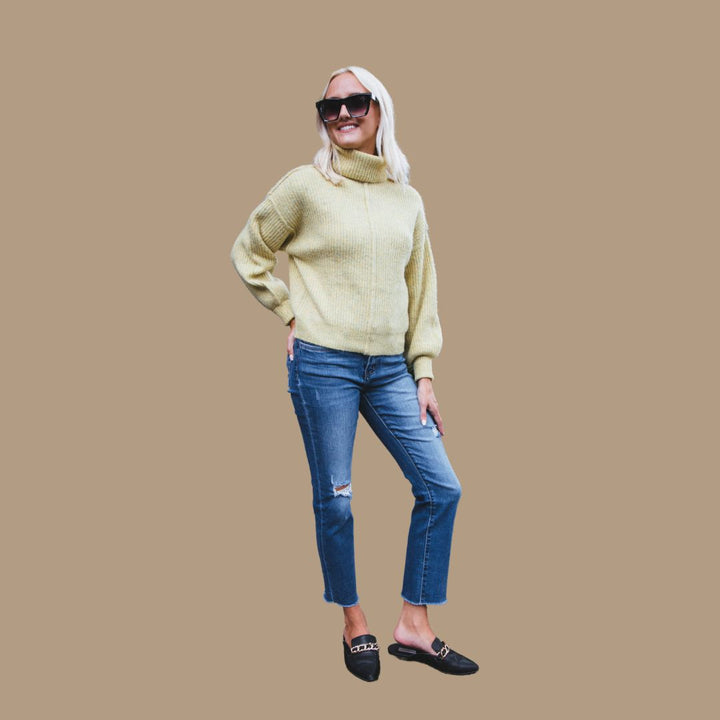 Turtleneck jumper for women