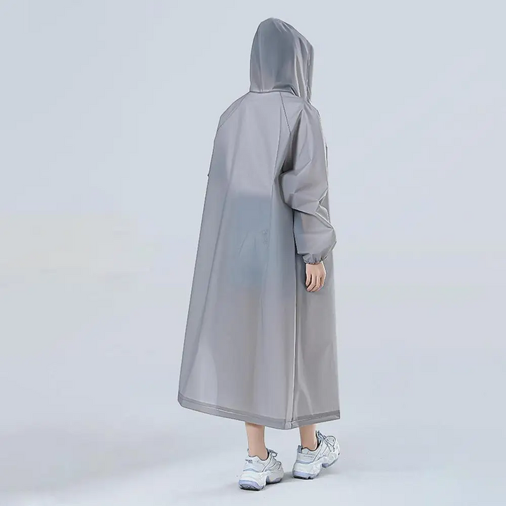 Mackintosh long waterproof transparent with hood