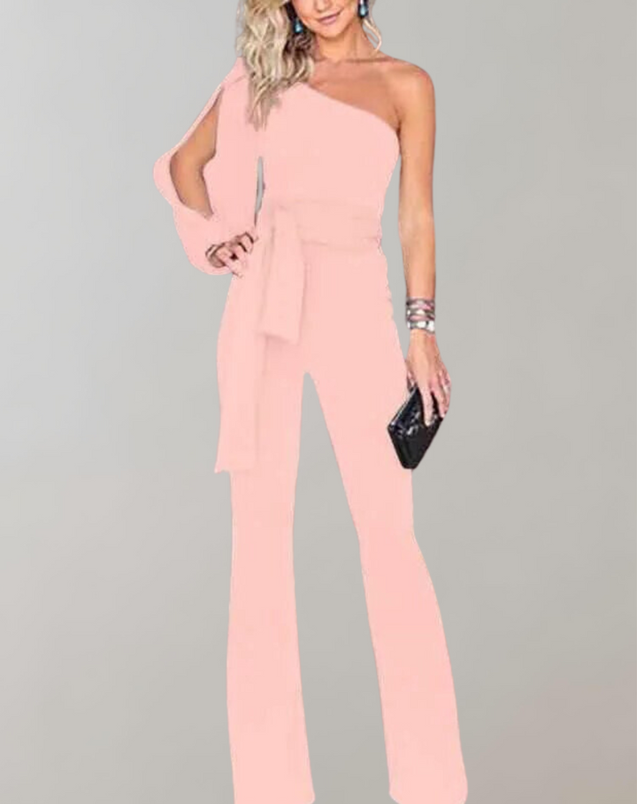 Women's - Jumpsuit - Stylish Long Sleeves - Comfortable and Versatile Fashion Piece