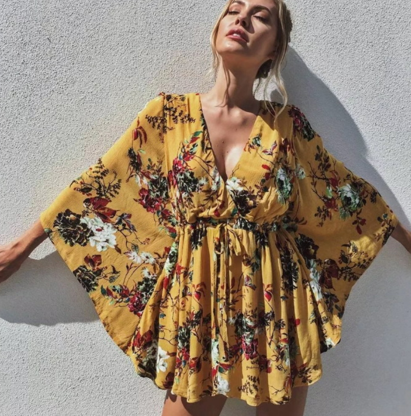 Yellow spring dress