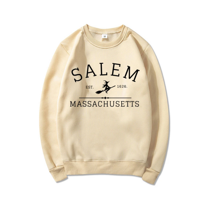 Casual sweatshirt with Salem Massachusetts design - women's jumper