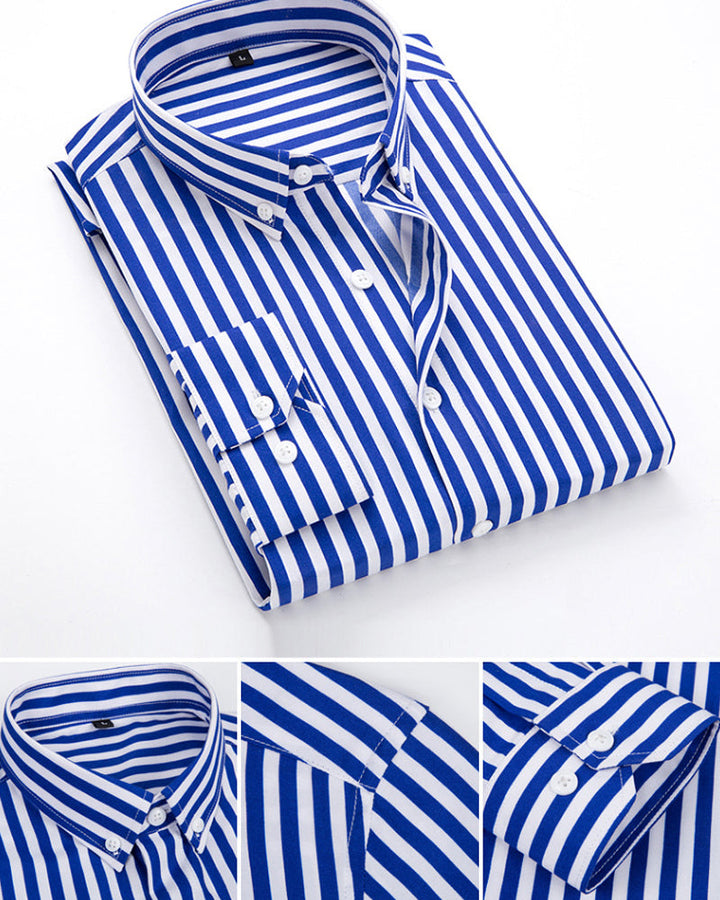 Vertical striped shirt