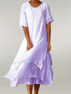 Women's - Elegant Long Dress - Versatile Style for Casual & Formal Events - Timeless Fashion Essential