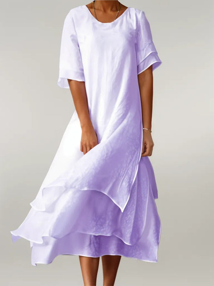 Women's - Elegant Long Dress - Versatile Style for Casual & Formal Events - Timeless Fashion Essential