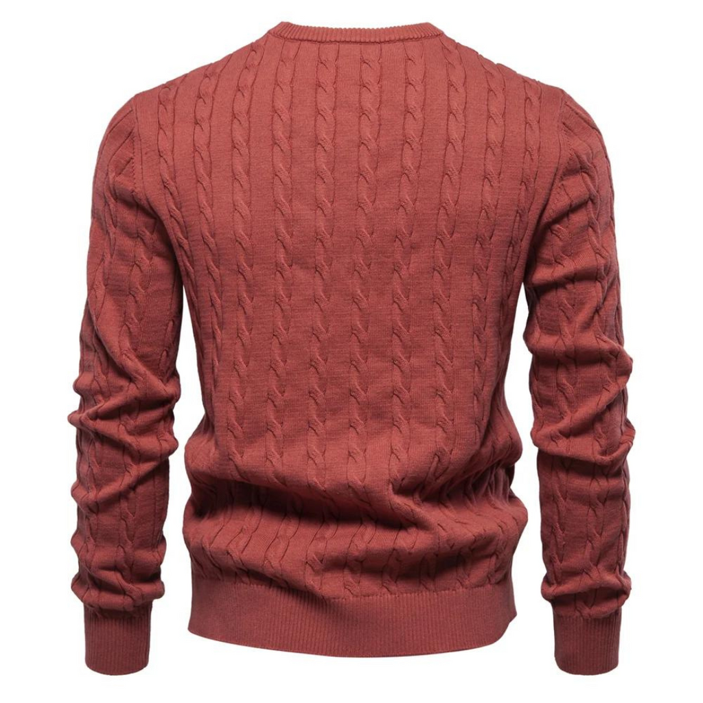 Men's - Sweater - Cable Knit - Soft Comfortable Ponty - Warm Casual Pullover for Effortless Style