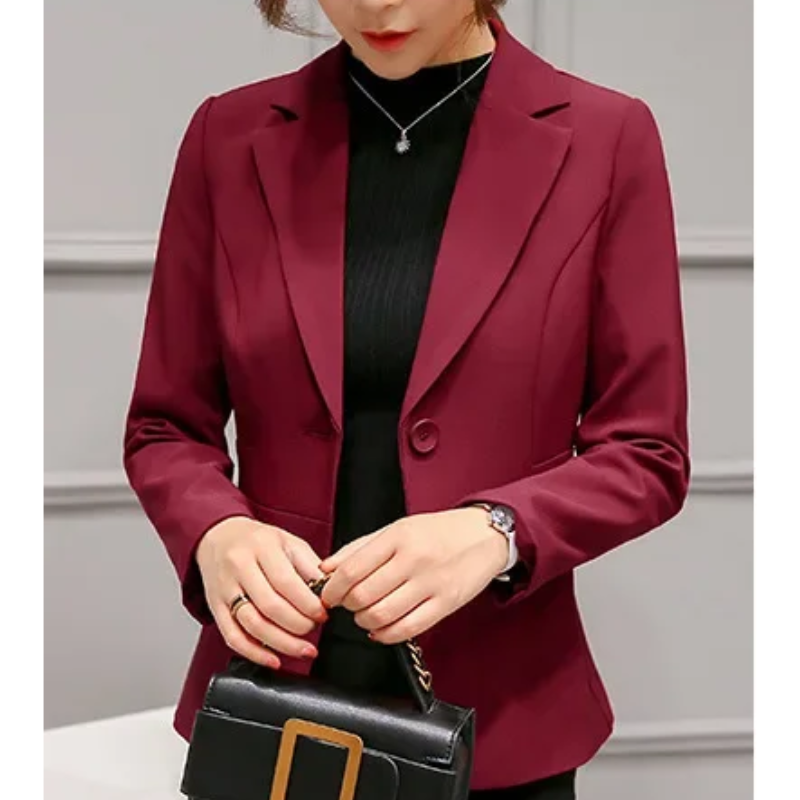 Stylish women's blazer with ankle button fastening