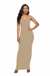 Elegant high-stretch maxi dress