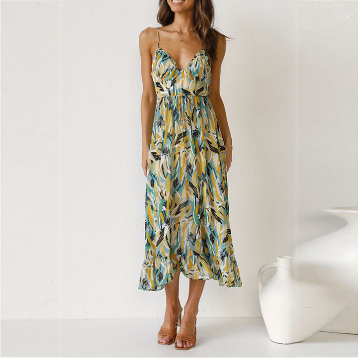 Versatile boho printed dress