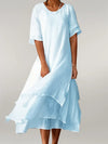 Women's - Elegant Long Dress - Versatile Style for Casual & Formal Events - Timeless Fashion Essential