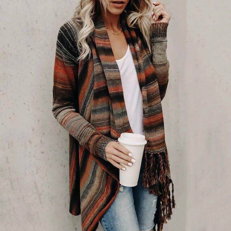 Malia™ autumn and winter mid-length cardigan