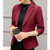 Stylish women's blazer with ankle button fastening