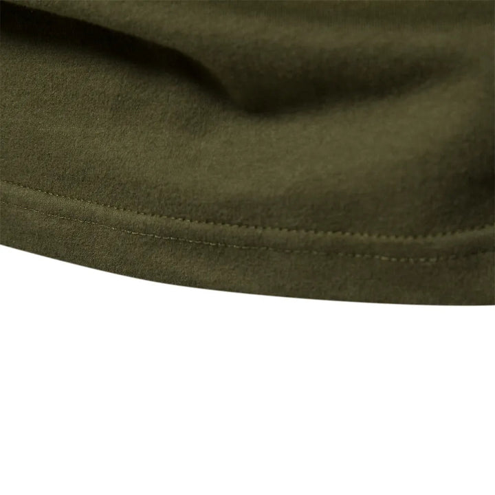 Men's - Patchwork Shirt - Round Neck & Long Sleeves - Trendy Style for Every Occasion