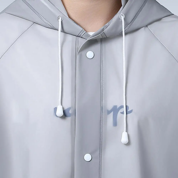 Mackintosh long waterproof transparent with hood